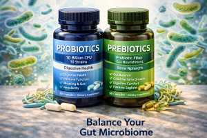 Digestive health probiotics and prebiotics